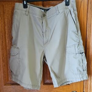 Men's Khaki Cargo Shorts, LEE extreme Motion, Size 36